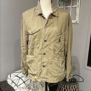 Agolde Tan Button Down Shirt